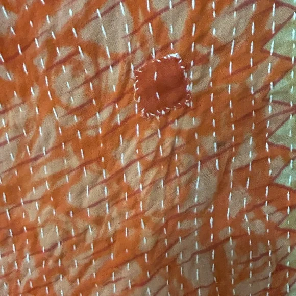 Elegant Orange and Black Midi Dress - Picture 4 of 9